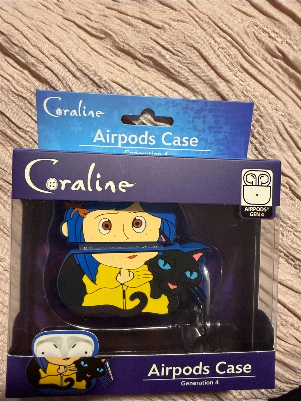 AirPods Case - Coraline Yellow & Blue Design